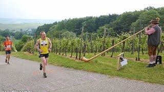 15. Trollinger Marathon 2015 , aus Läuferperspektive , Minute 08:00 Alphorn Haigern