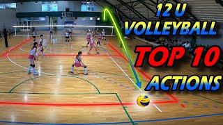 12U VOLLEYBALL GAME TOP 10 ACTIONS