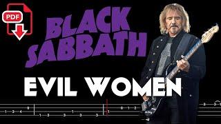 Black Sabbath – Evil Woman (Bass Tabs | Notation) @ChamisBass   #blacksabbathbass