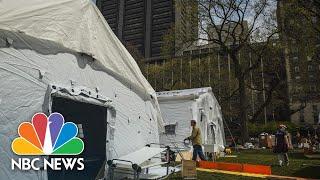 Inside Central Park’s emergency field hospital | NBC Nightly News