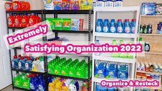 Extremely Satisfying Organization 2022 | Restocking & Organizing My Laundry Detergent Stockpile