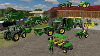 Jeune agriculteur de 20 ans reprend la Ferme Familiale avec que du John Deere | Farming Simulator 22
