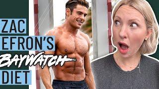 Dietitian Reviews Zac Efron BAYWATCH Diet (Is This Even SAFE?!)