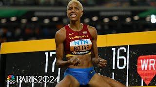 CLUTCH Yulimar Rojas final round jump gets her on top of triple jump podium again | NBC Sports