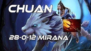 ChuaN 28-0-12 Mirana Gameplay Dota 2