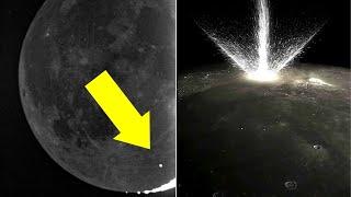 Watch Stunning Footage Captures Meteorite Impact on the Moon!