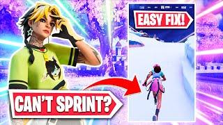 How To Fix Fortnite Chapter 4 "Unable to Sprint" Glitch | Fortnite Sprint Not Working Easy Fix