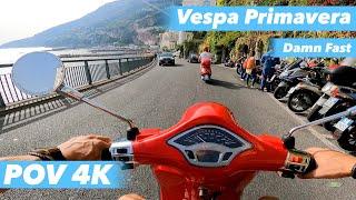 2021 VESPA Primavera 125cc POV Ride to Positano (AMALFI COAST ITALY)