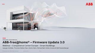 Webinar about ABB-free@home® – Firmware Update 3.0