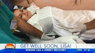 TODAY hosts Karl Stefanovic and Sylvia Jeffreys wish their injured colleague Lisa Wilkinson well