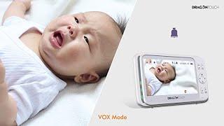 Dragon Touch 5” Wireless Digital Video Baby Monitor, Auto-Motion Tracking Baby Camera, Pan & Tilt