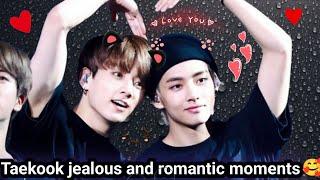 Taekook romantic and jealous moments 🫶 #bts #shorts #taekook #taehyung #jungkook #trending #new