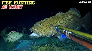 NIGHT SPEARFISHING EPISODE 146 | FISH HUNTING AT NIGHT