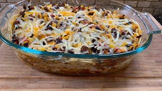 HOW TO MAKE THE BEST MEXICAN TORTILLA CASSEROLE EVER