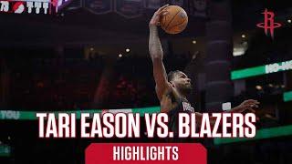 Tari Eason (22 points) Highlights vs. Portland Trail Blazers l Houston Rockets