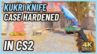  CS2 Kukri Knife Case Hardened | CS2 Knife In-Game Showcase [4K]