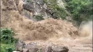 Хучнинский водопад после дождей.