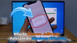 How To Remove Jailbreak Palera1n On Windows (Winra1n)