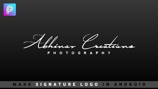 How to Create Your Own Signature Logo in Picsart || Signature Logo Design in Mobile - CS EDITZ