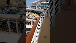 Wonder of the Seas Upper Deck View - Swimming Pools and Central Park from Above Wonder of the Seas