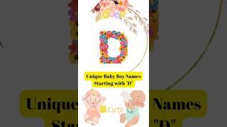 Unique Baby Boy Names Starting with "D" #youtubeshorts #shortvideo #hindu #youtube #name #boy #viral