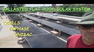 Installing 8.1 kW Ballasted Solar System