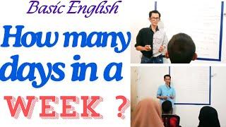 Real English conversation about days in a week II Days in week