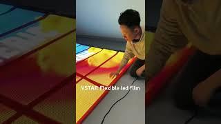 VSTAR flexible transparent led film display #ledfilm #vstar #flexibleled #ledscreen