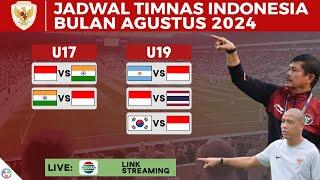 Jadwal Timnas Indonesia bulan Agustus 2024 - Timnas U 17 dan Timnas U 19 Live Indosiar Timnasday