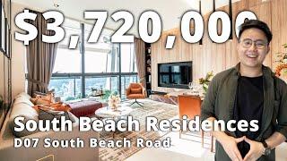 Fine Luxury within South Beach Residences'2-Bed ($3.72M) D07 Beach Road | Singapore Home Tour Ep.140