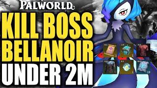 Palworld HOW TO BEAT FIRST RAID BOSS BELLANOIR EASY AND FAST Under 2 Minutes (tips and tricks)