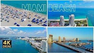 Miami Beach Florida 2024 by Drone 4K