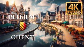 GHENT BELGIUM WALKTHROUGH (4K ULTRA HD)