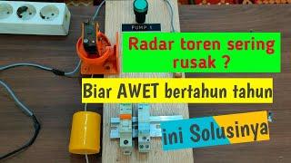 PASANG RADAR TOREN AIR || BIAR AWET BERTAHUN-TAHUN || PAKAI KONTAKTOR 1PHASE.