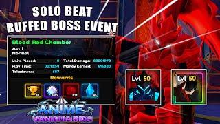 Solo Beat Buffed Boss Event With Igris and SJW | Anime Vanguards