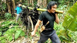 Hunting with primitive tools and the ending, primitive life, survival skills, survival instinct