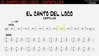 EL CANTO DEL LOCO - Zapatillas [DRUMLESS BACKING TRACK + SCORE]