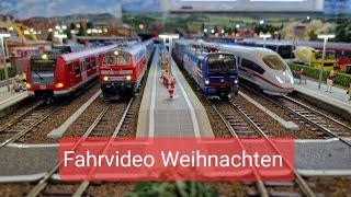 Fahrvideo Weihnachten - mit kleiner Überraschung und Weihnachtszug