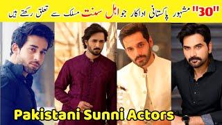 Top "30" Famous Pakistani Male Actors who are Sunni Muslims ! New List of Sunni Actors