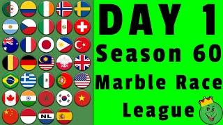 Marble Race League Season 60 Day 1 Marble Race / Marble Race King