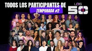 PARTICIPANTES DE "LOS 50" DE TELEMUNDO, SPOILERS DE LA SEGUNDA TEMPORADA.#spoilers #telemundo