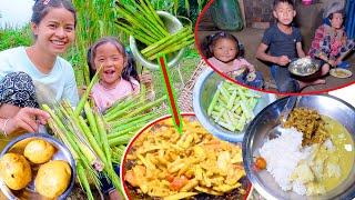 small bamboo shoots curry recipe in our village || sumnima cooking recipe || sumnima Rai ||