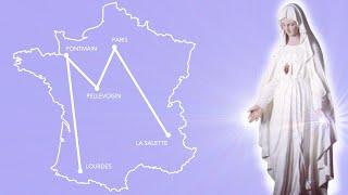 Le M de Marie sur le France et les  Apparitions Mariales de Pellevoisin