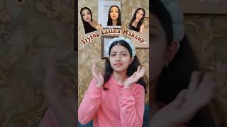 I TRIED THE VIRAL *LATINA*MAKEUP #shorts #youtubeshorts