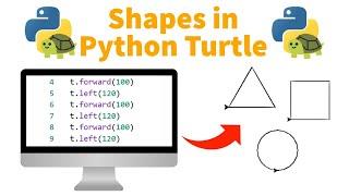 Shapes with Python Turtle  | Penguin Coding School Tutorial #2