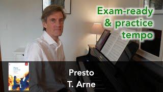 Presto by T. Arne: ABRSM Grade 5 Piano (2021 & 2022) - A2