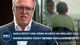 MARIO VOIGT: Nach Spott und Häme im Netz! So erklärt der CDU-Spitzenkandidat seinen Wahlwerbespot