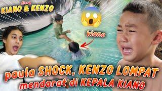 KEPALA KIANO BENJOL !! LAGI ASIK BERENANG TIBA2 DI KUNGFU SAMA KENZO