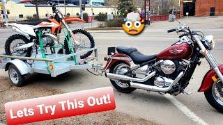 Towing Motorcycle with Motorcycle (Set-up) (Video #74)