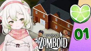 We're living in the Fire Station, AGAIN || Laimu plays Project Zomboid Build 41 (PART 1)